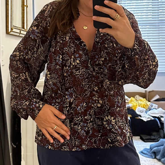 ba&sh patterned blouse - Picture 10 of 11